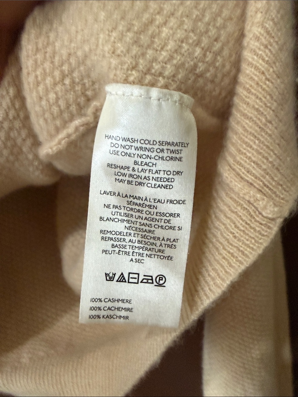 Free People Cream Button-Up 100% Cashmere Cardigan - Picture 3 of 8